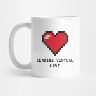 Virtual Love Valentine Tshirt Mug